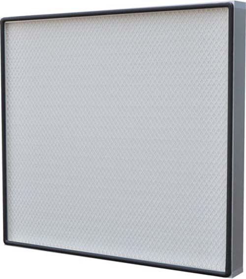 無隔板亞高效過濾器外框材質：鋁合金型材、不銹鋼框、鍍鋅框、鍍鋅烤漆護網